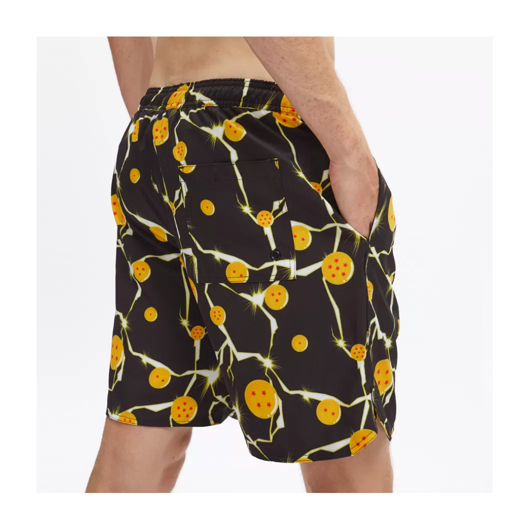 Discount Boardshorts 16' Dragon Ball Z Balls Black Adult Boardshorts