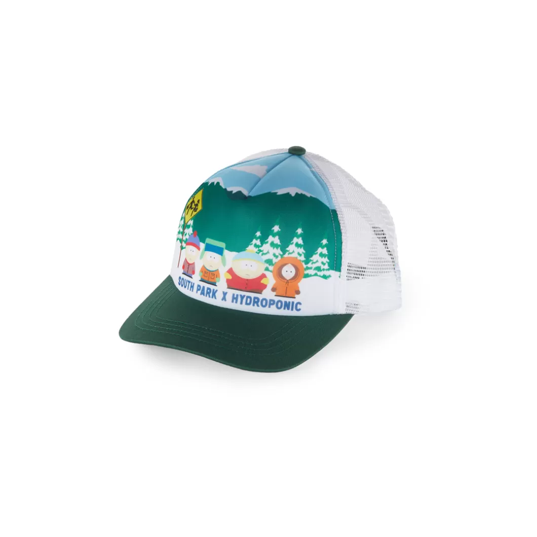 Online Cap South Park Bus Stop Green / White Caps & Hats