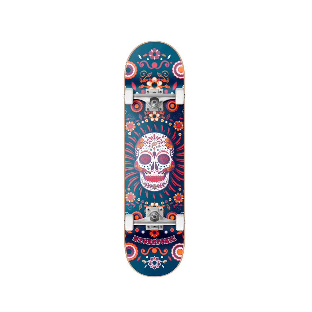 Flash Sale Complete Skate Mexican Skull Blue Size 7,875