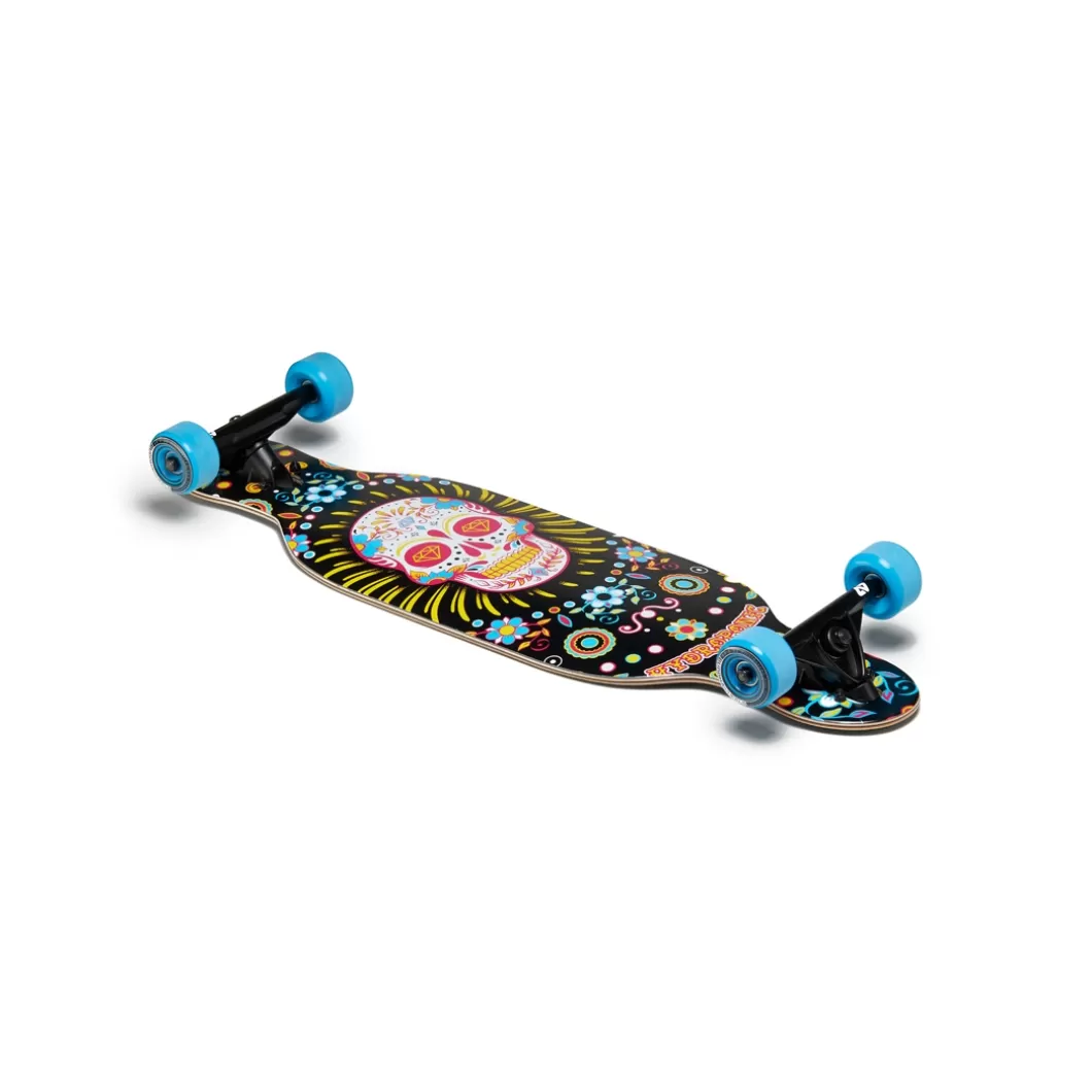 Clearance Kids Longboard Dt Kids Mexican Skull Black Drop-Through