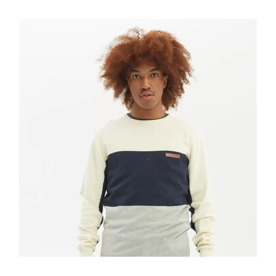 Sale Knitting Simi Off White / Navy / Grey Adult Knittings