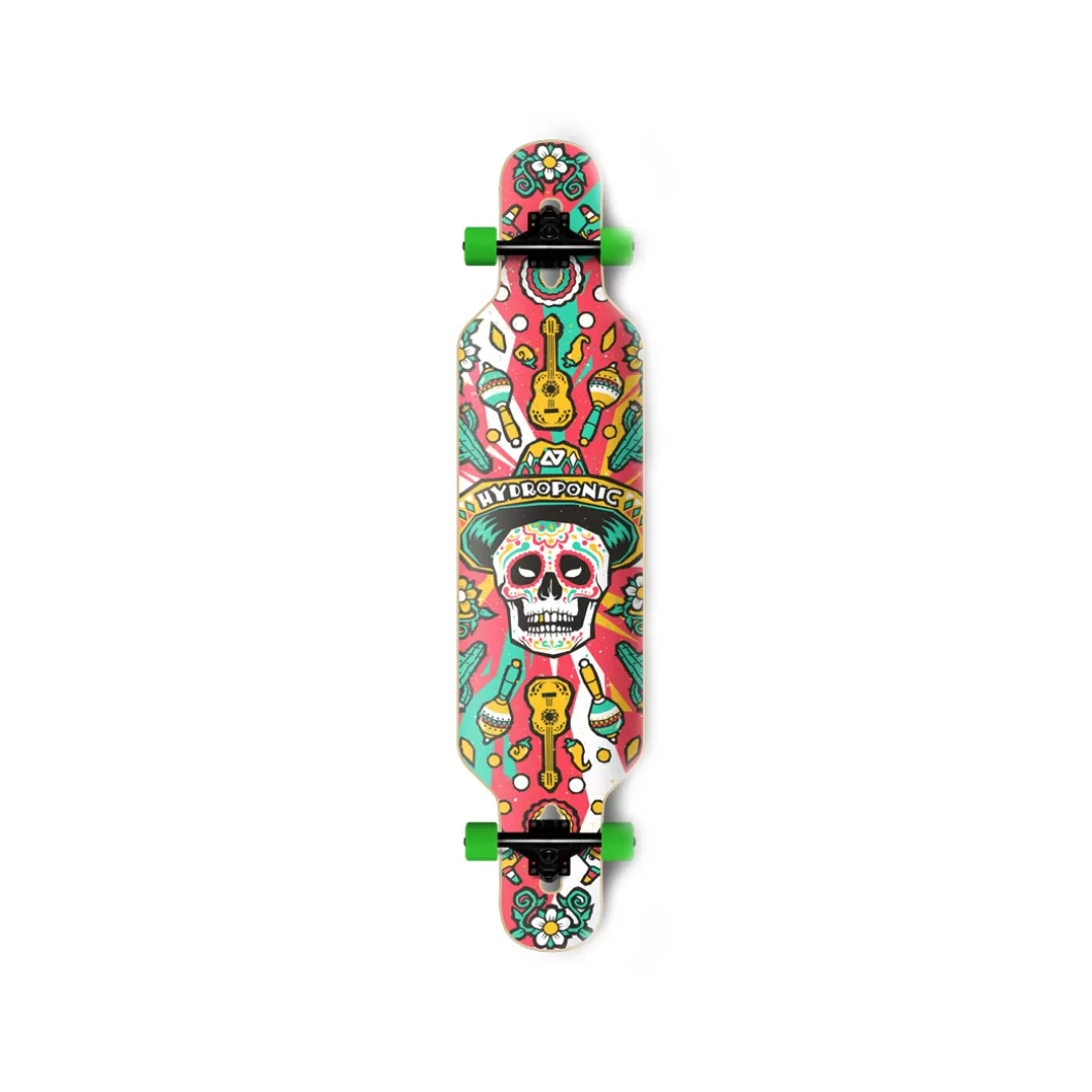 Shop Longboard Drop Through Dt 3.0 Mexican 2.0 Red Drop-Through