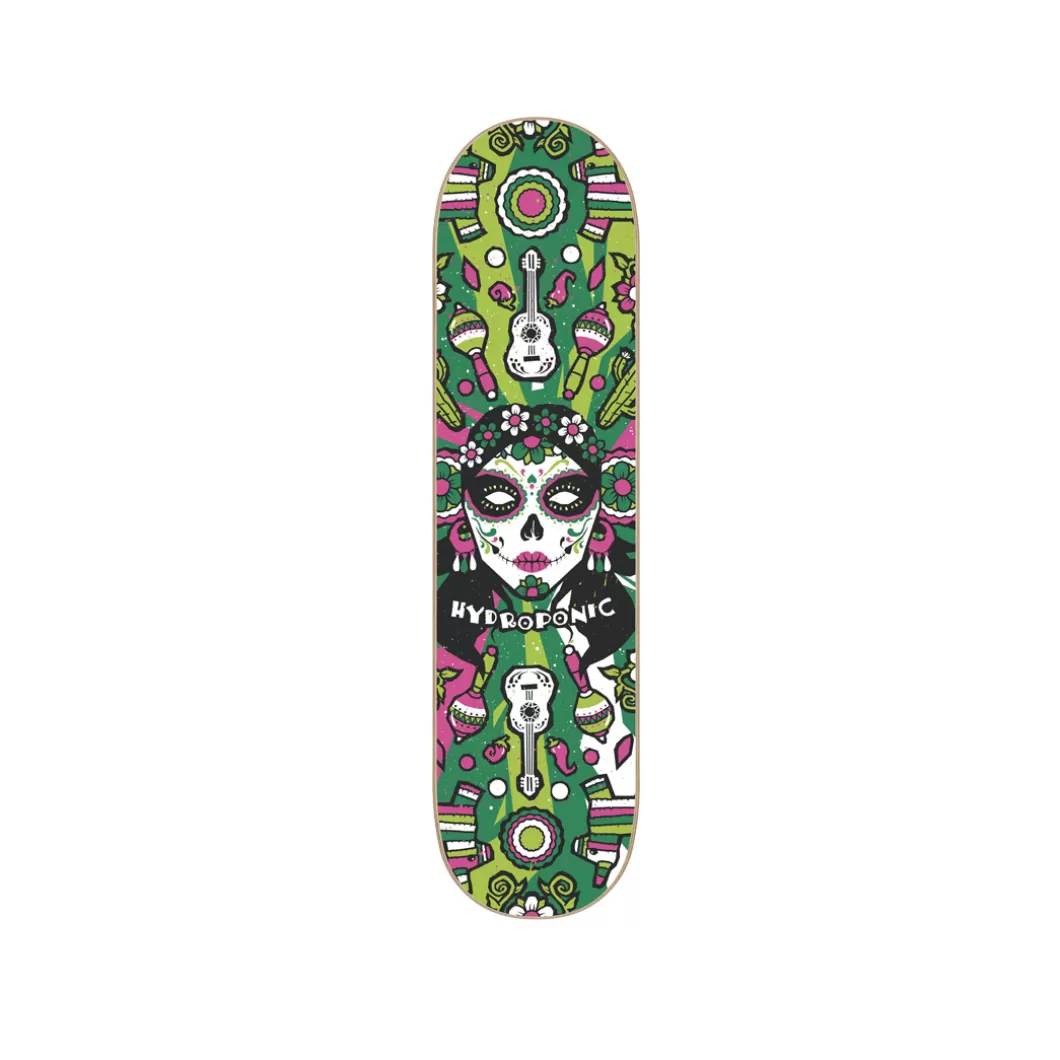 Fashion Skate Deck Mexican Skull 2.0 Katrina Green Size 8