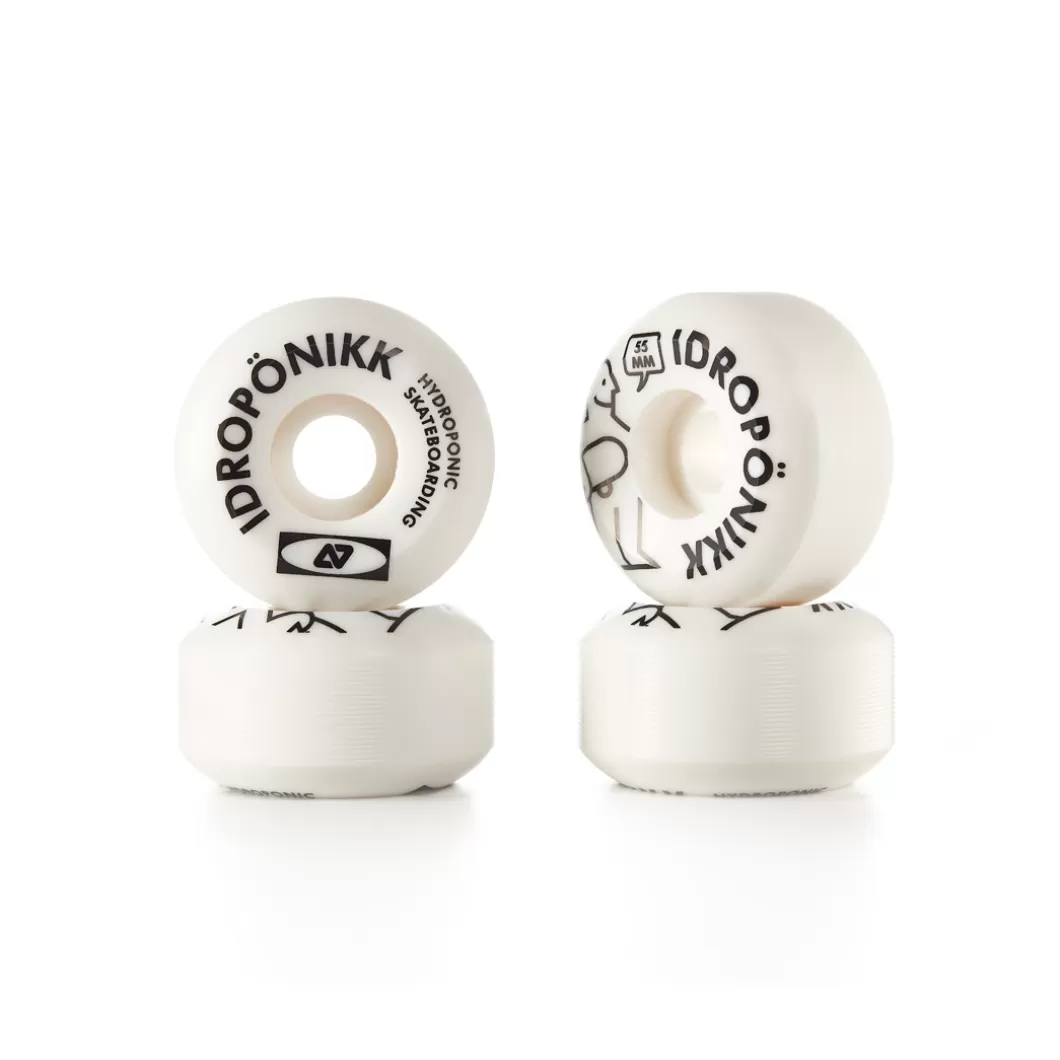 Cheap Skate Wheels Hykea White 53 / 54 / 55 Size 53 Mm