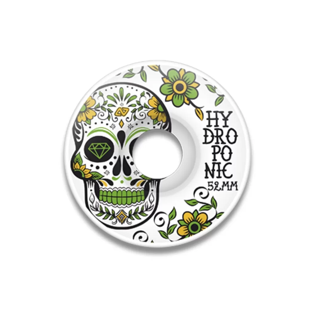 Best Skate Wheels Mexican Skull Green 52 Mm Size 52 Mm