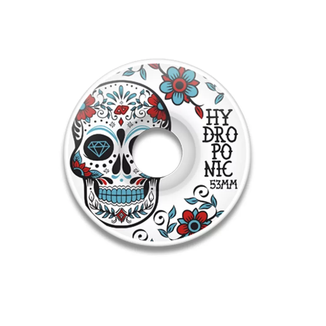 Best Sale Skate Wheels Mexican Skull Turquoise 53 Mm Size 53 Mm