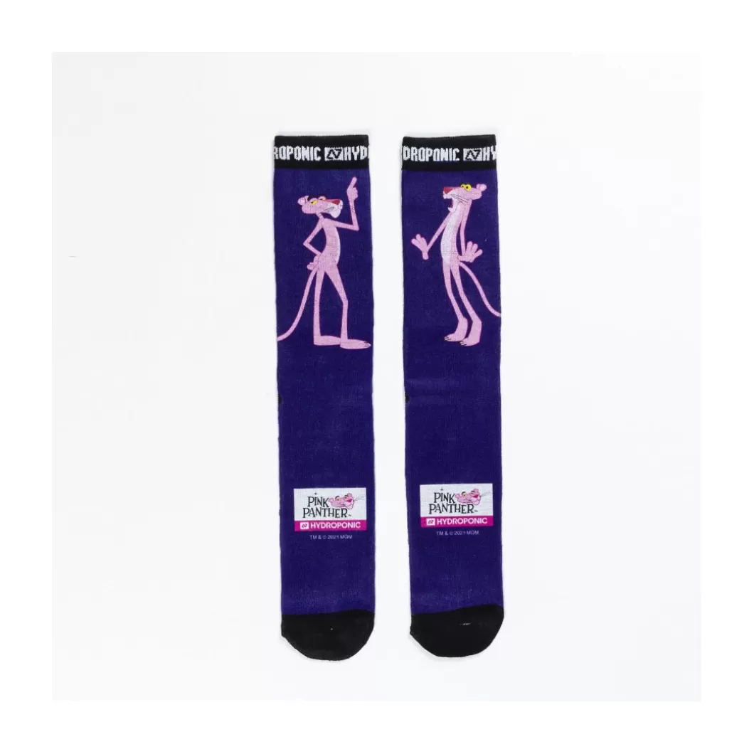 Store Socks Pink Panther Figure Purple Socks