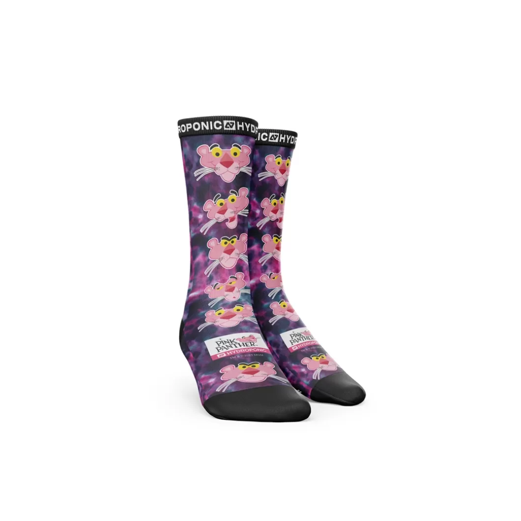 Fashion Socks Pink Panther Heads Tie Dye Socks