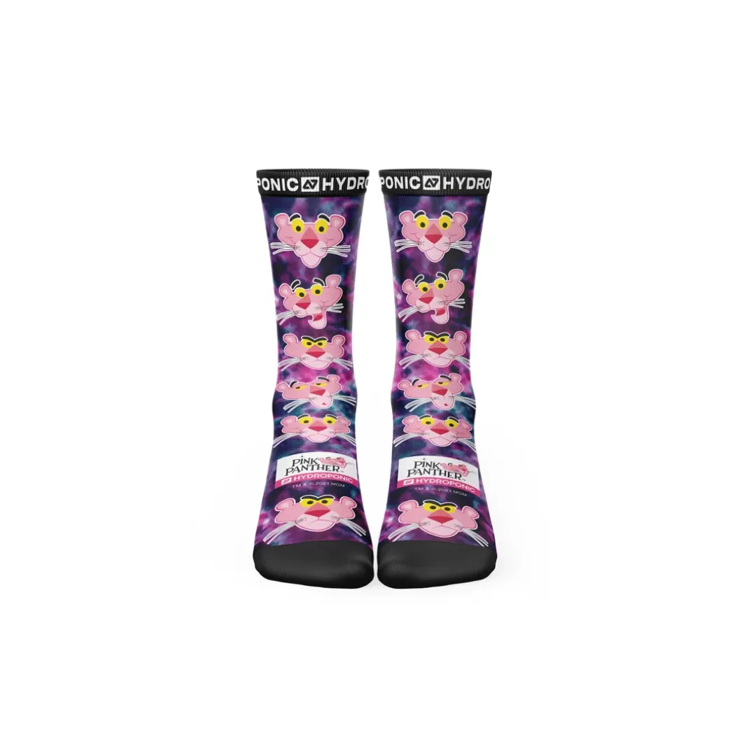 Fashion Socks Pink Panther Heads Tie Dye Socks