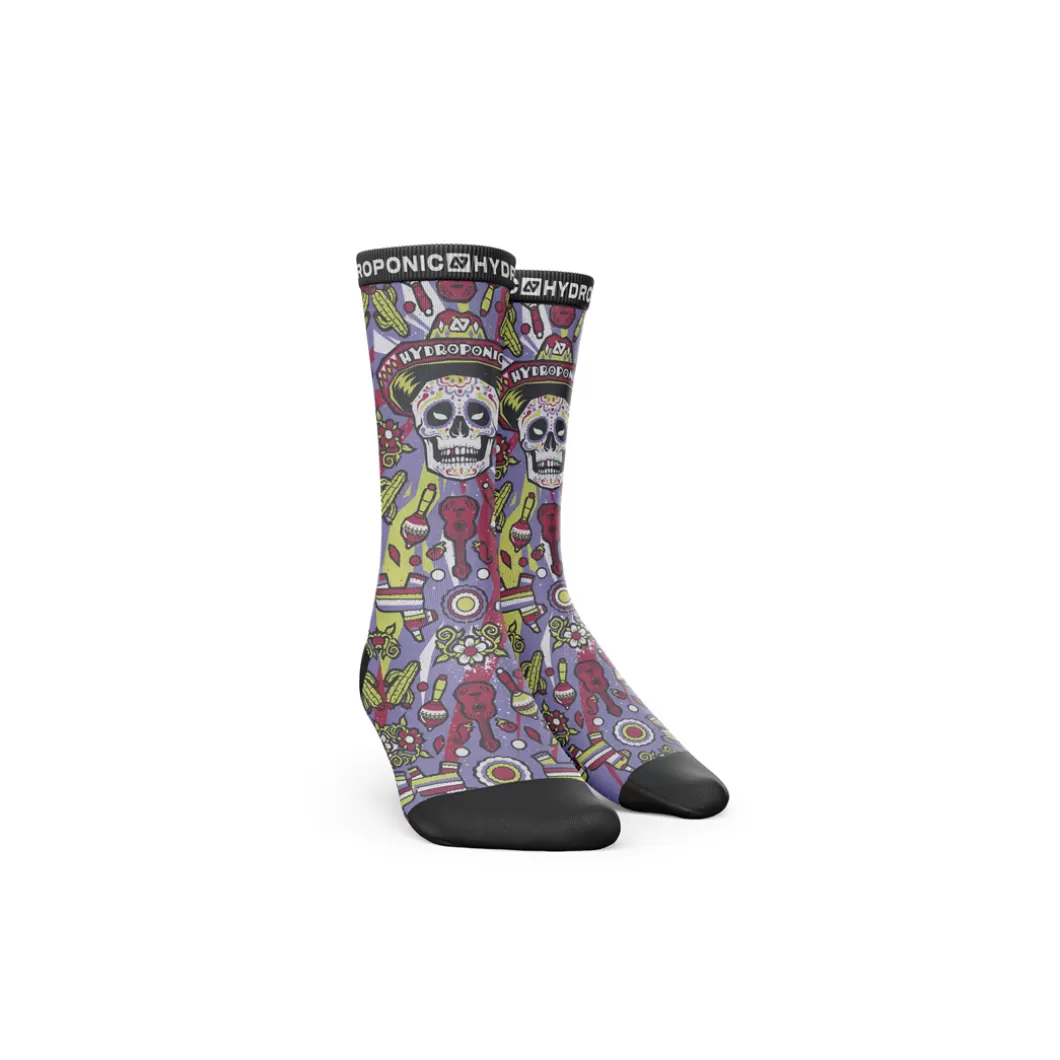 Outlet Socks Sk Flagship Mexican Skull Purple Socks