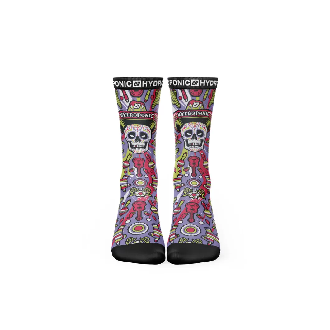 Outlet Socks Sk Flagship Mexican Skull Purple Socks