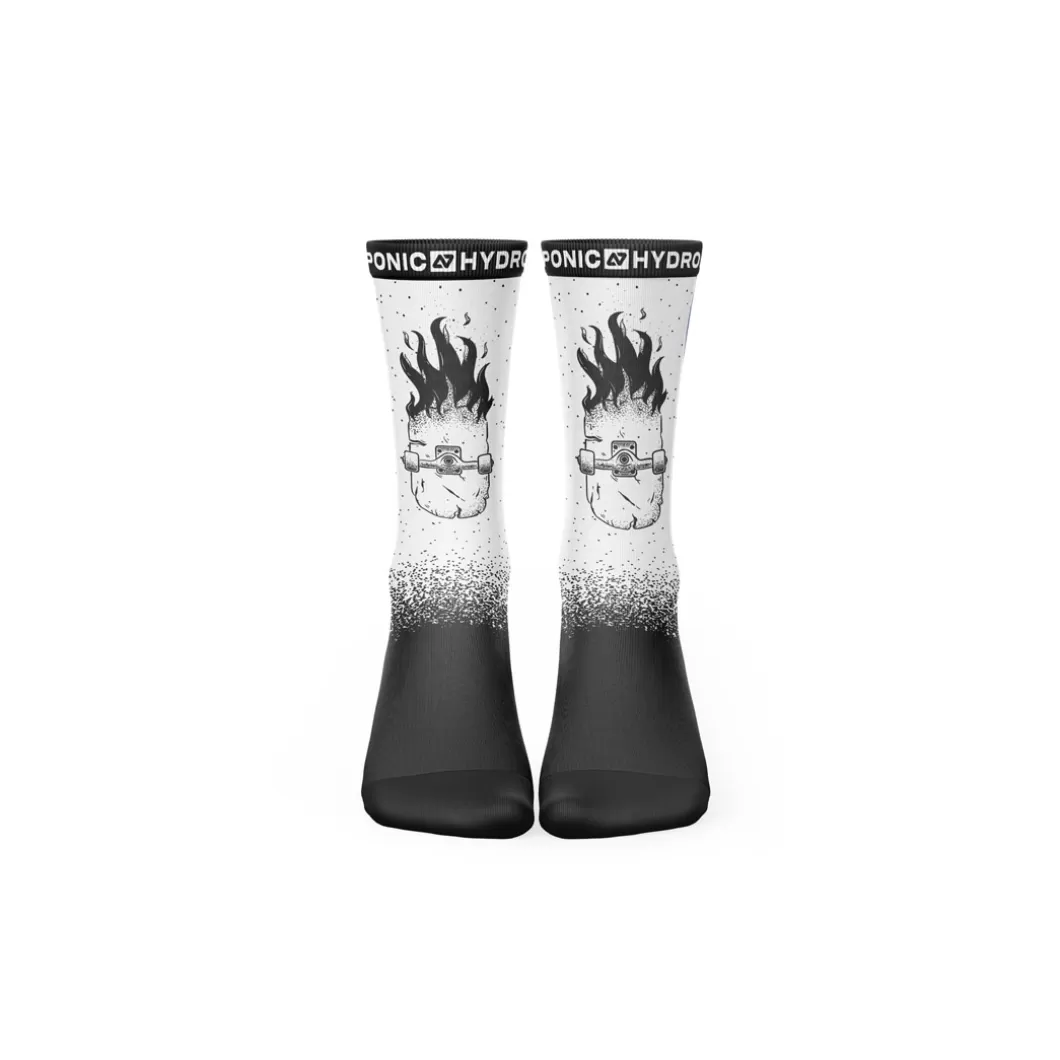 Discount Socks Sk Flagship Skate Burner White Socks