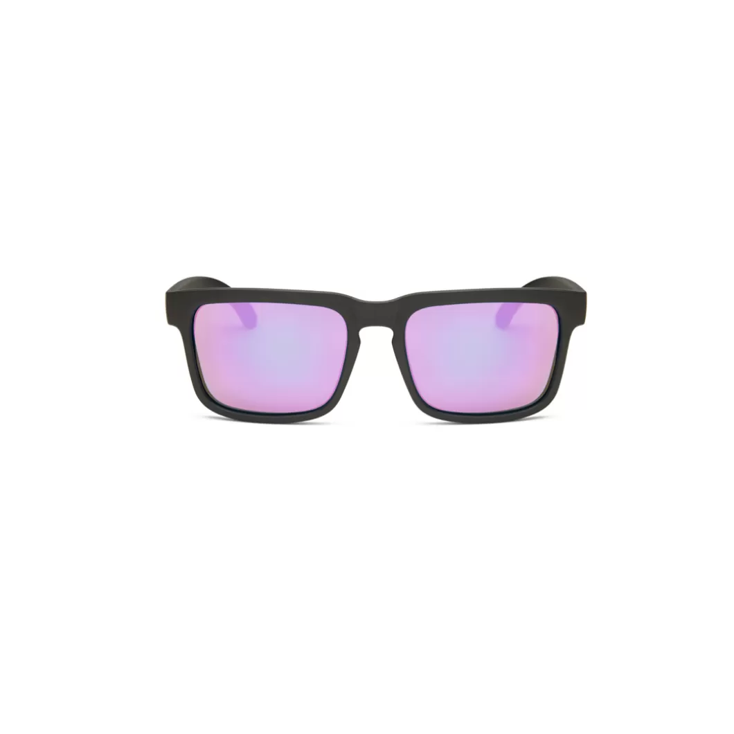 Hot Sunglasses Ew Mersey Black / Tropical + Violet Mirror Sunglasses