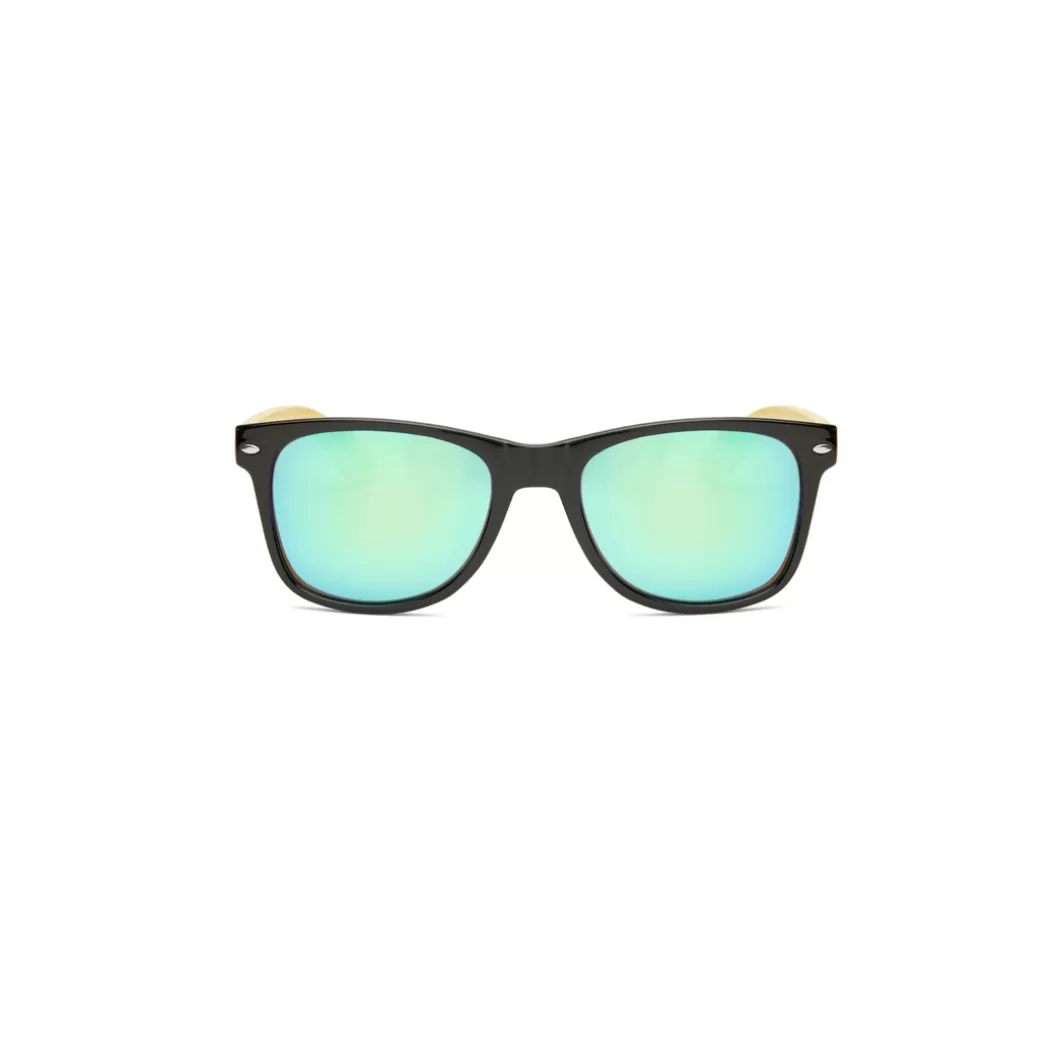 Clearance Sunglasses Ew Riverside Black + Green Mirror Sunglasses