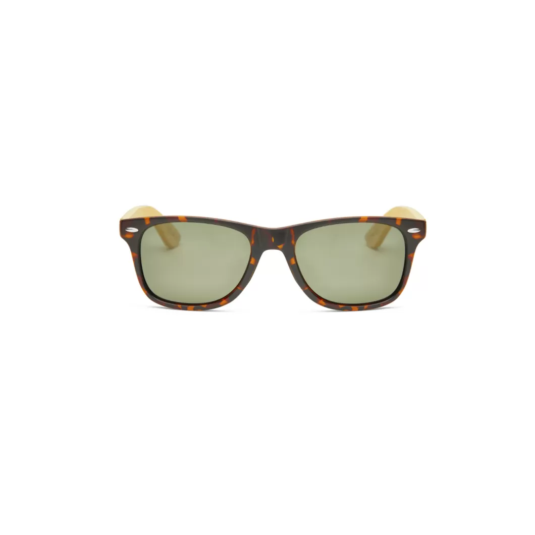 Store Sunglasses Ew Riverside Tortoise Matte + Green Sunglasses