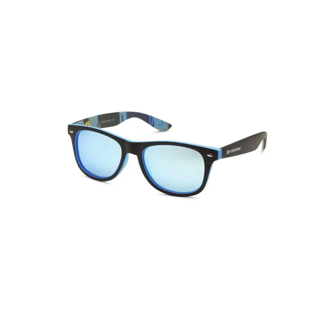 Discount Sunglasses Ew Wilton Black / Blue + Blue Mirror Sunglasses