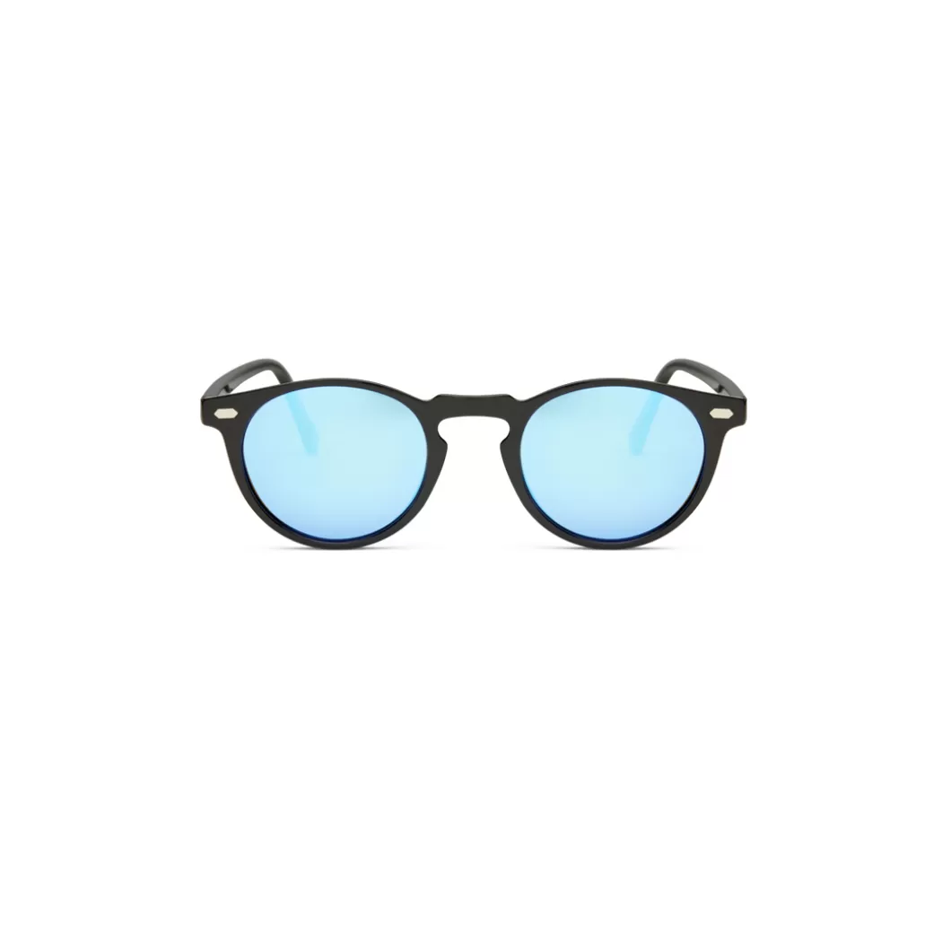 Store Sunglasses Ew Wolf Black + Blue Mirror Sunglasses