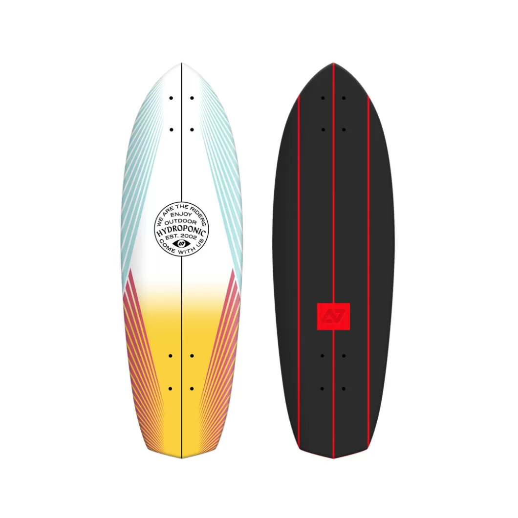 Cheap Surfskate / Cruiser Deck Diamond Lines White Skate Cruiser Decks