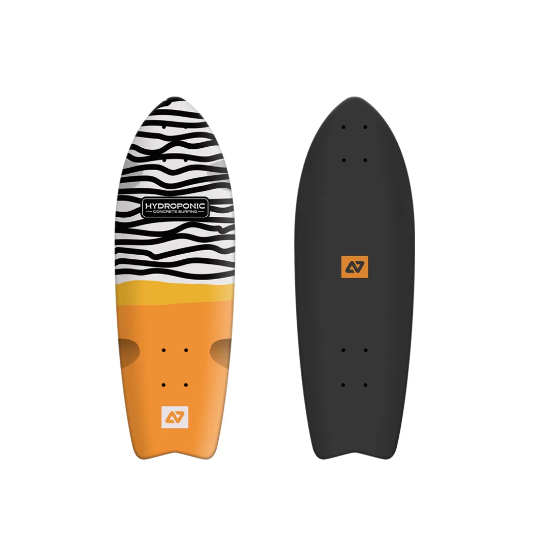 Cheap Surfskate / Cruiser Deck Fish 28'' Concrete Orange Skate Cruiser Decks