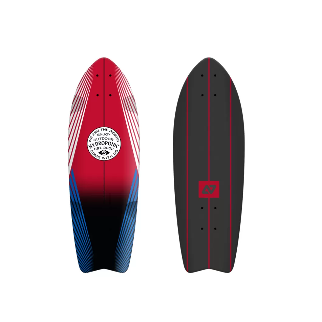 Store Surfskate / Cruiser Deck Fish 28'' Lines Red Skate Cruiser Decks