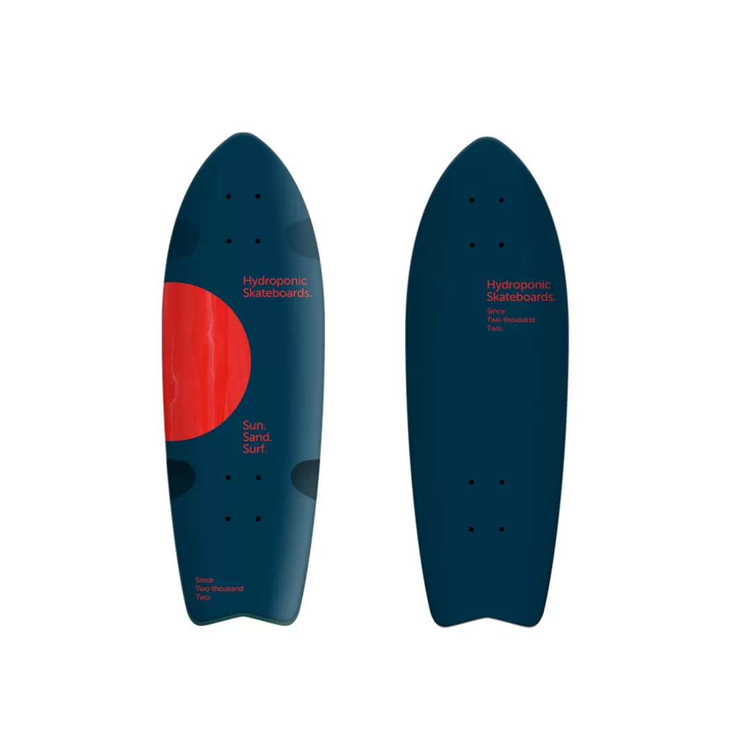 Cheap Surfskate / Cruiser Deck Fish 28'' Lunar Navy / Red Skate Cruiser Decks