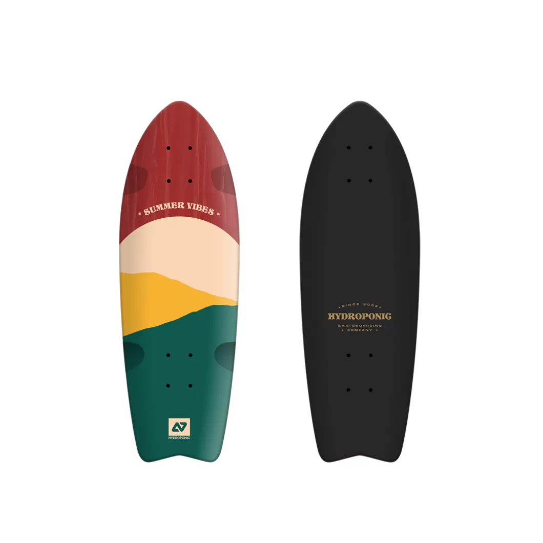 Best Surfskate / Cruiser Deck Fish 28'' Sun Red Skate Cruiser Decks