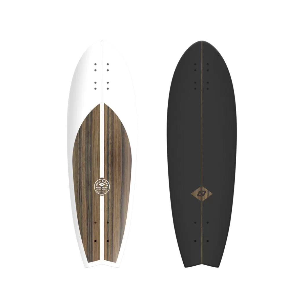 Flash Sale Surfskate / Cruiser Deck Fish 31,5'' Classic 2.0 White /Brown Skate Cruiser Decks