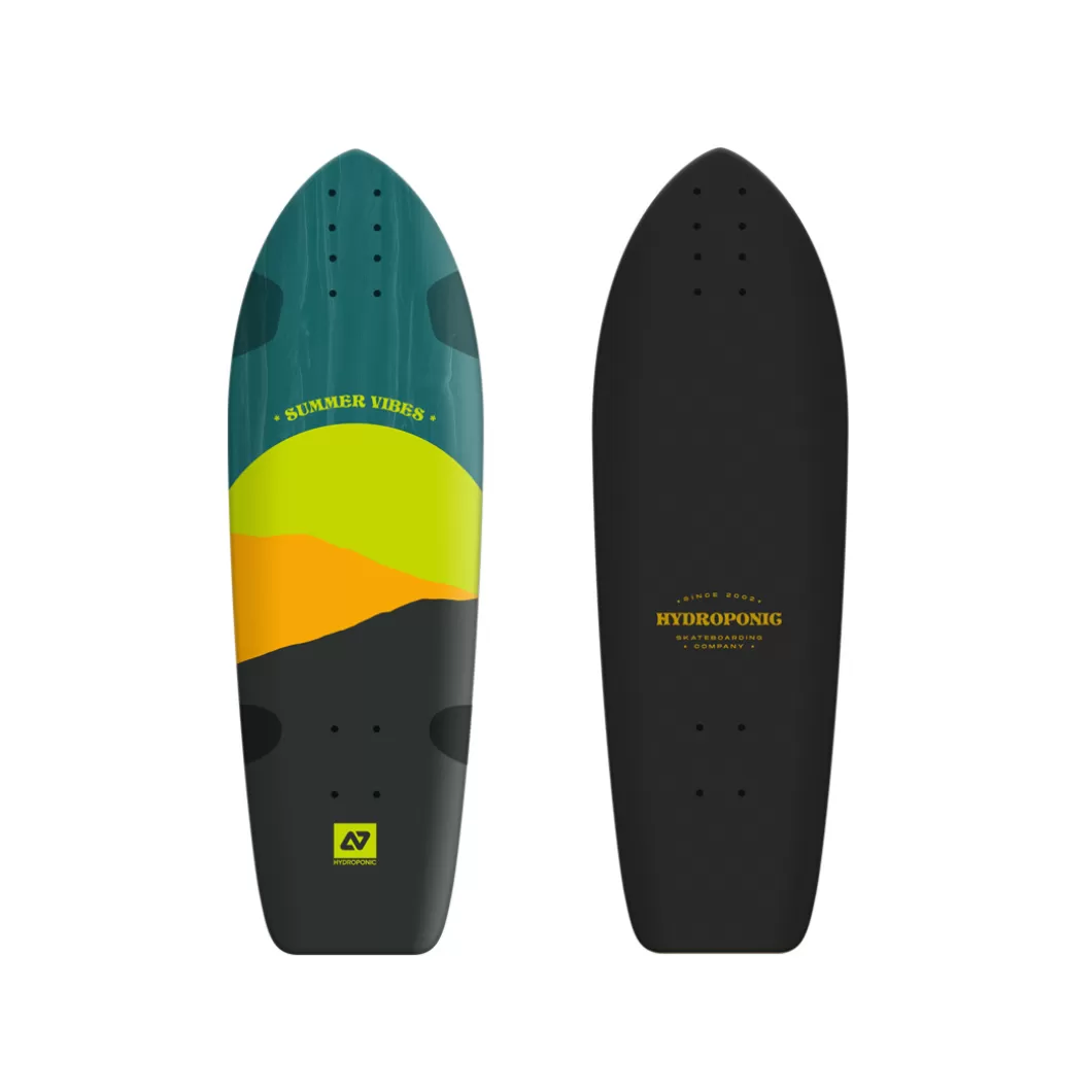 Hot Surfskate / Cruiser Deck Square 31,5'' Sun Green Skate Cruiser Decks