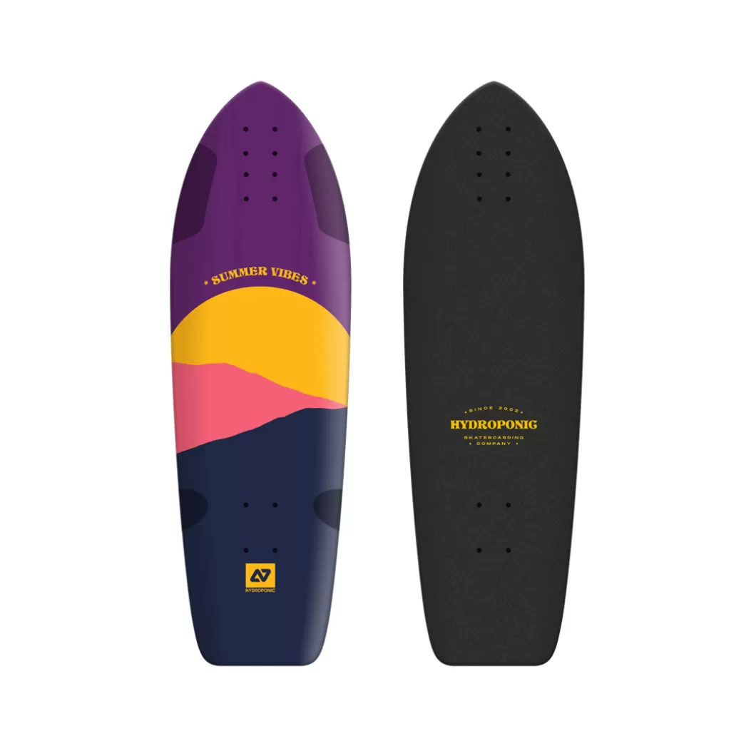 Clearance Surfskate / Cruiser Deck Square 33'' Sun Purple Skate Cruiser Decks