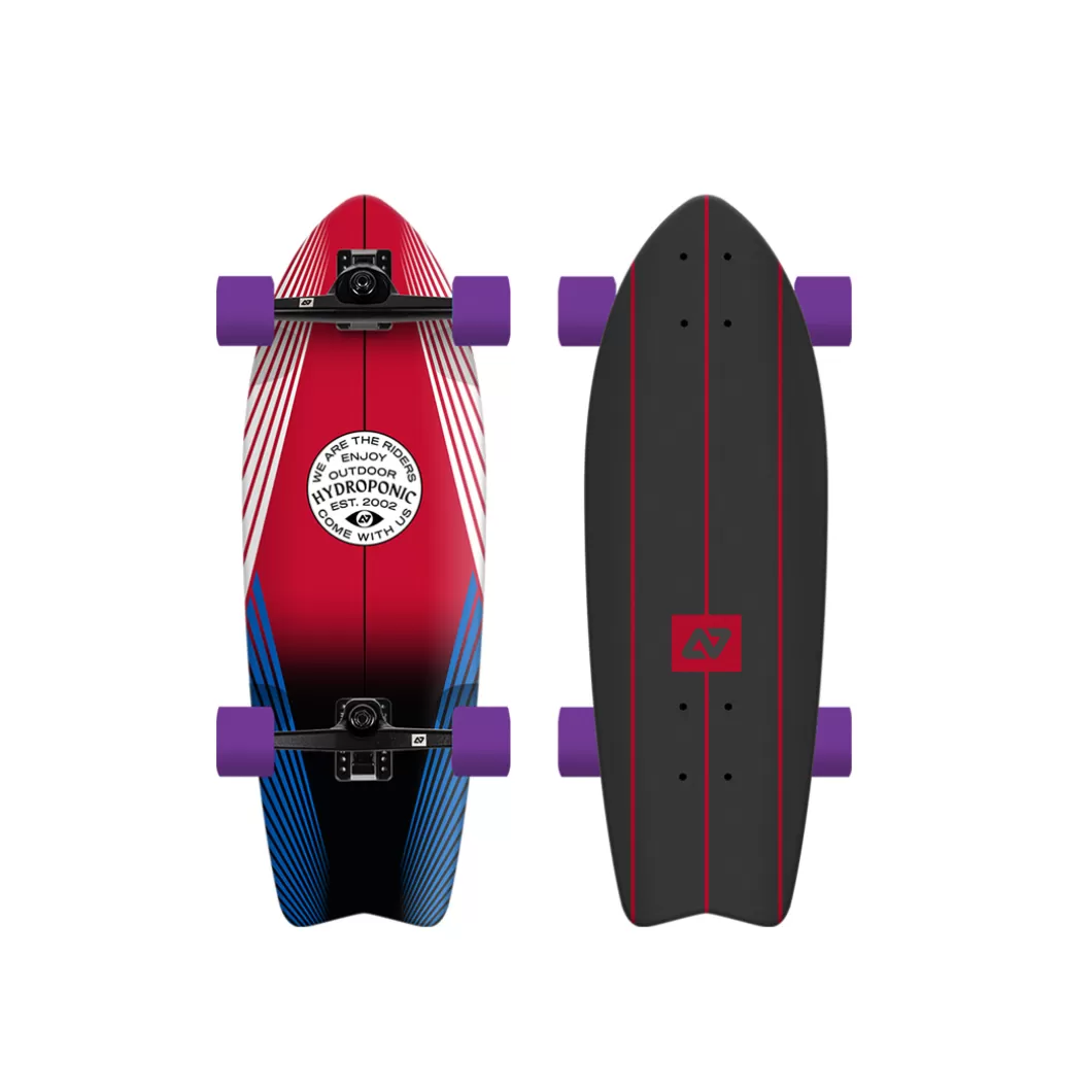 Discount Surfskate Fish 28'' Lines Red Surfskate Completes