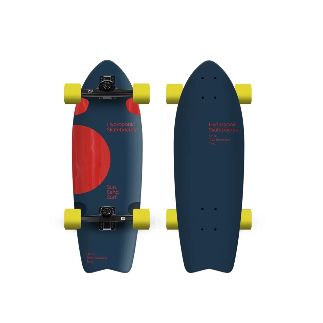 Best Surfskate Fish 28'' Lunar Navy / Red Surfskate Completes