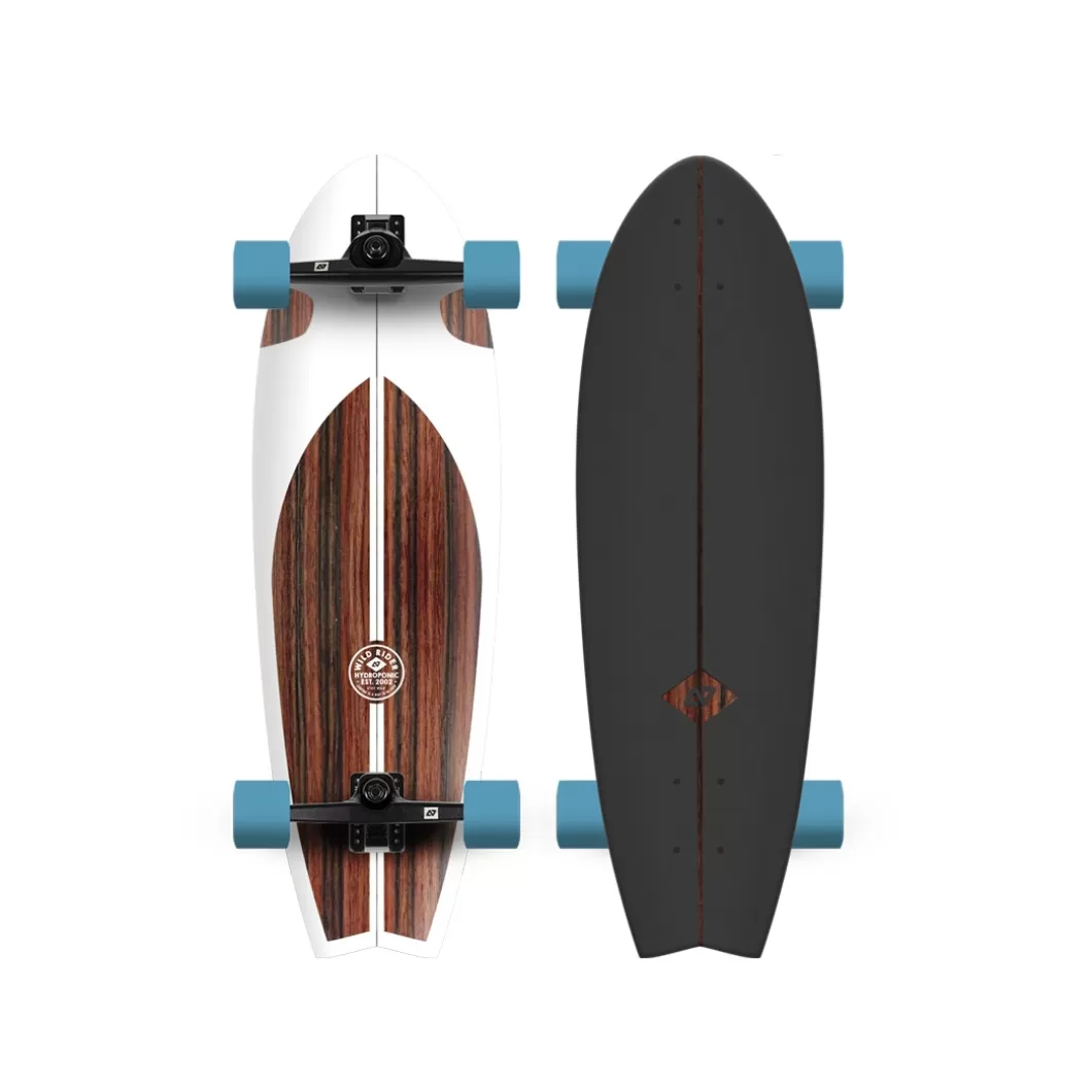 Flash Sale Surfskate Fish 31,5'' Classic 2.0 White /Brown Surfskate Completes