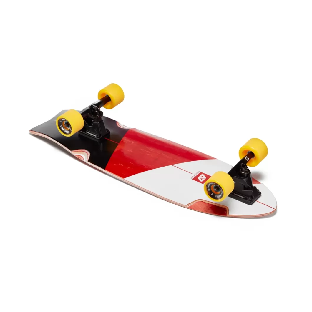 Flash Sale Surfskate Fish 31,5'' Vortex Black / Red Surfskate Completes