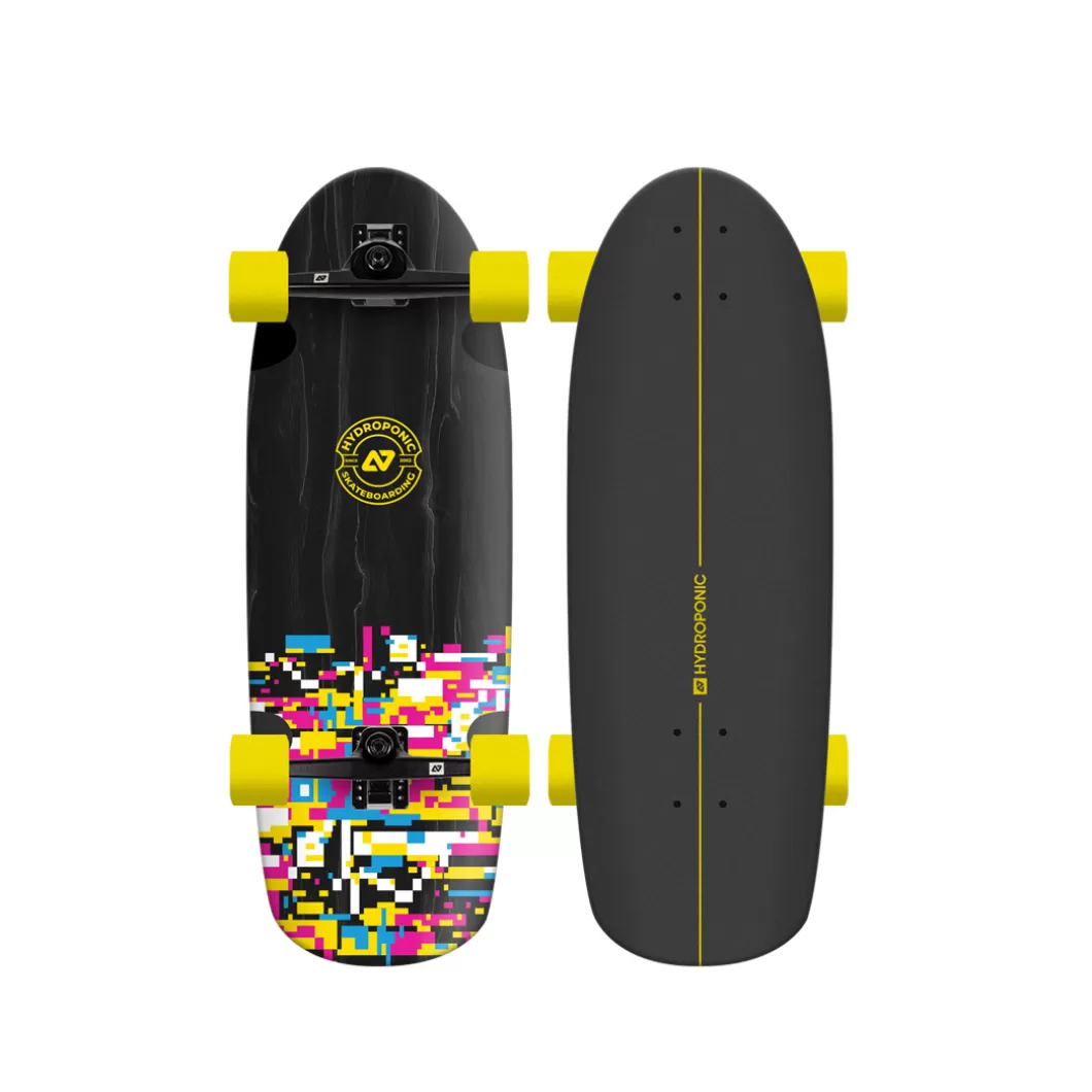 Online Surfskate Rounded Glitch Surfskate Completes