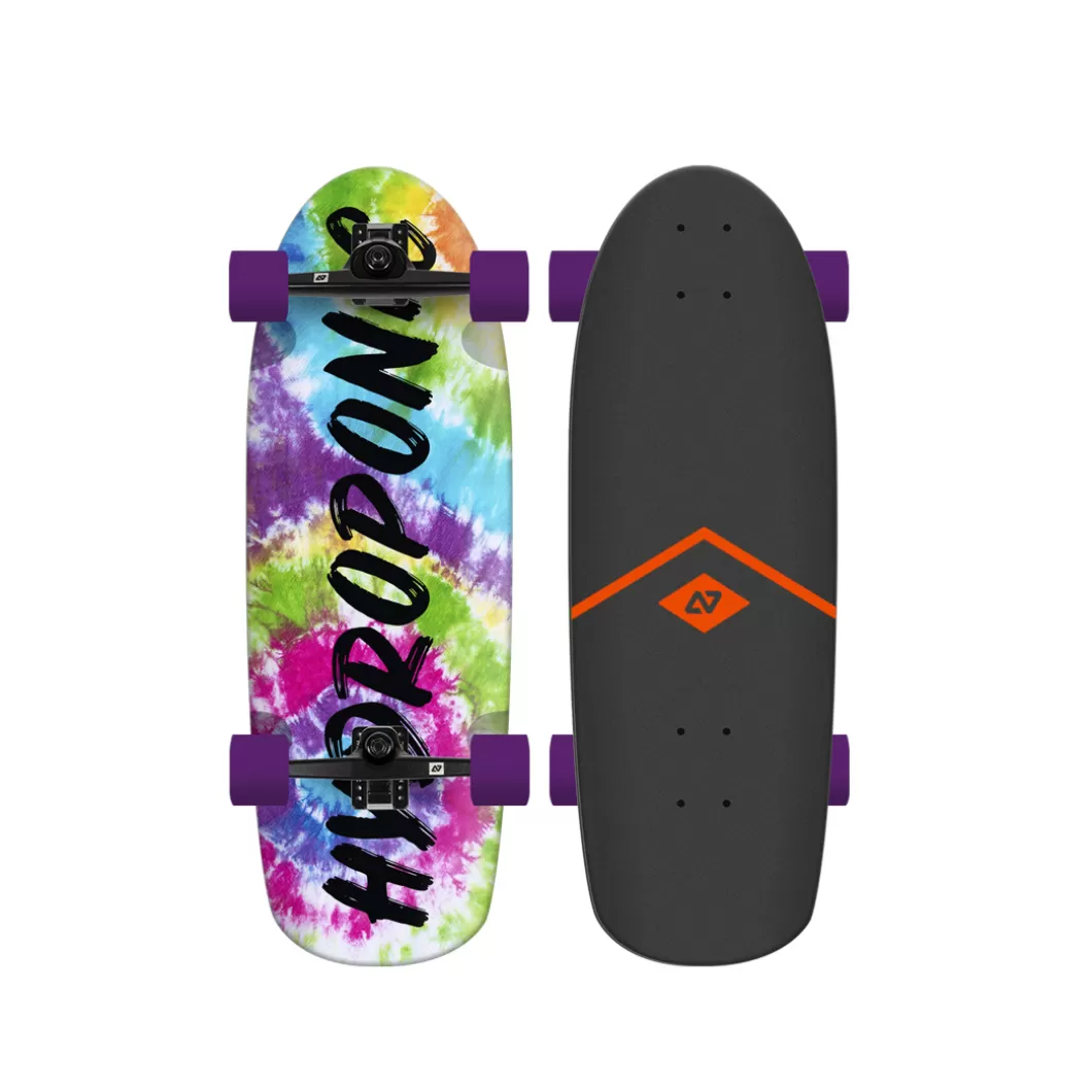 Cheap Surfskate Rounded Tie Dye Surfskate Completes