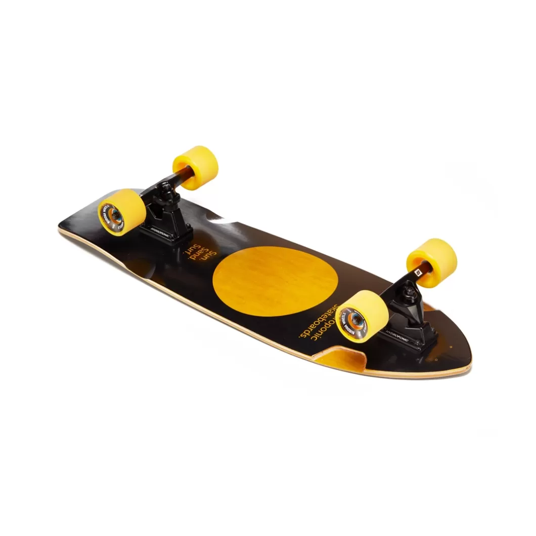 Shop Surfskate Square 31,5'' Lunar Black/Yellow Surfskate Completes