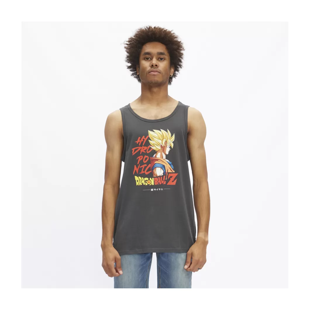 Online Tank Top Dragon Ball Z Super Saiyan Charcoal Adult Tank Tops