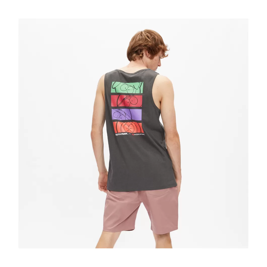 Best Sale Tank Top South Park Stack Used Charcoal Adult Tank Tops