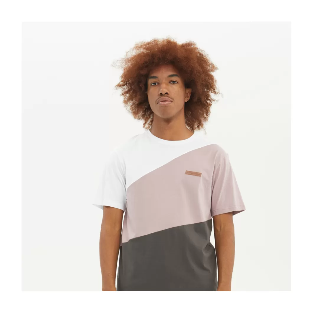 Outlet T-Shirt Crystal White / Rose / Charcoal Adult T-Shirts