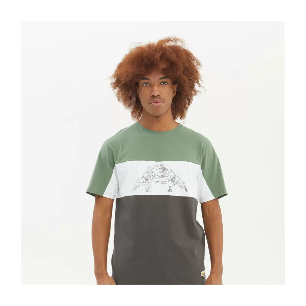 New T-Shirt Dbz Gohanks Green / White / Charcoal Adult T-Shirts