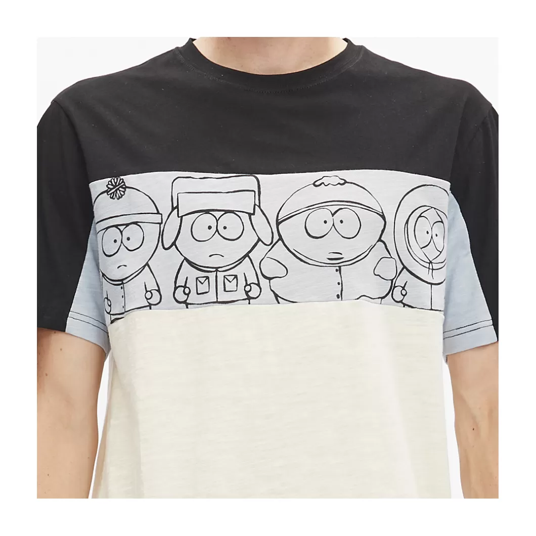 Cheap T-Shirt South Park Slot Black / Blue / Cream Adult T-Shirts