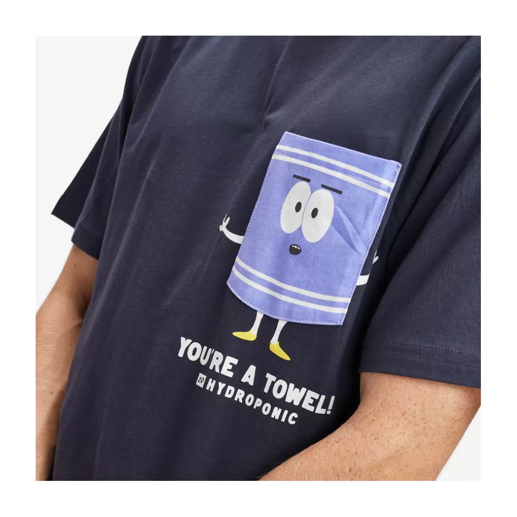 Discount T-Shirt South Park Towelie Navy Adult T-Shirts