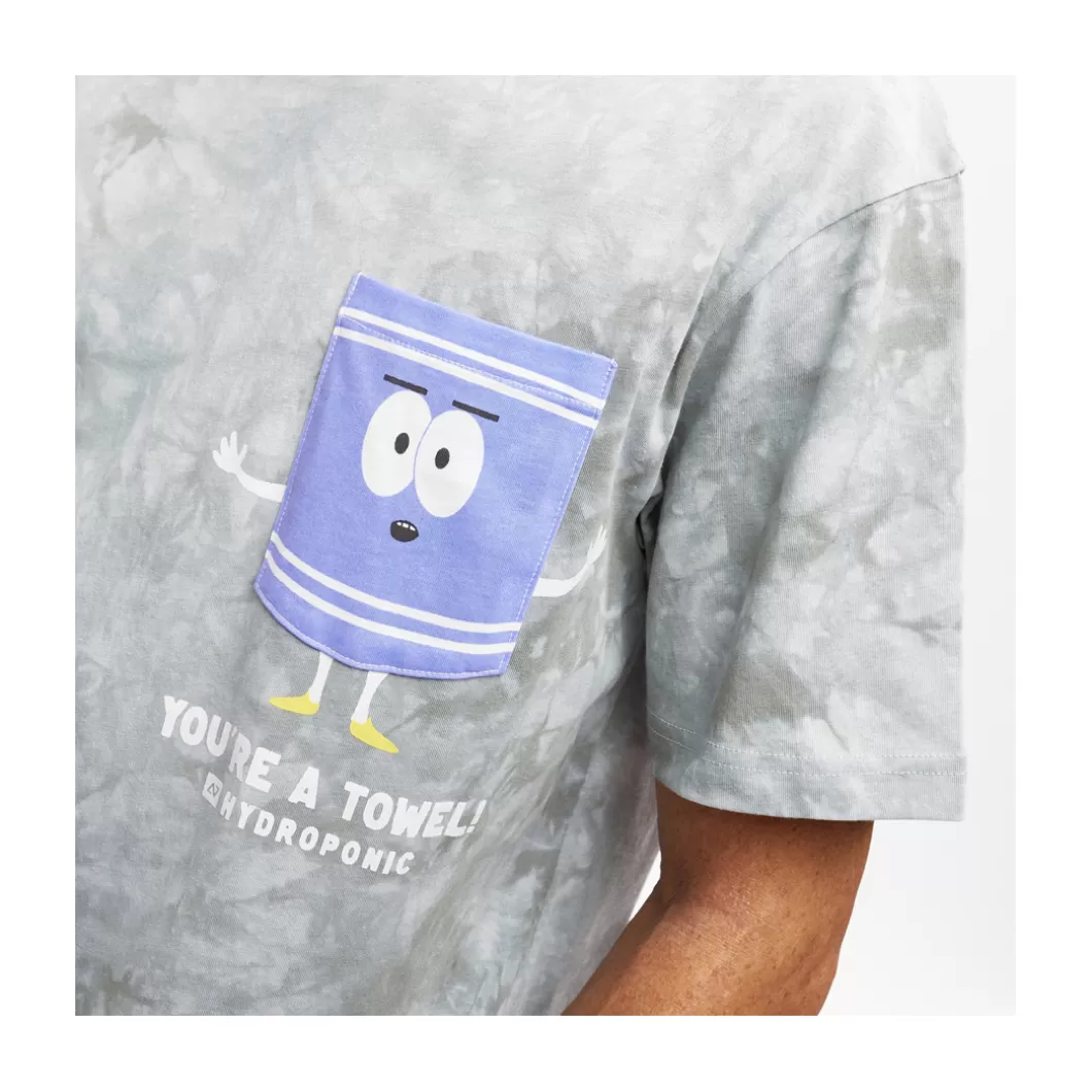 Best T-Shirt South Park Towelie Tie Dye Grey Adult T-Shirts