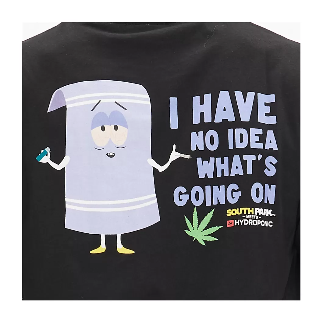 Cheap T-Shirt South Park Towelie Weed Black Adult T-Shirts