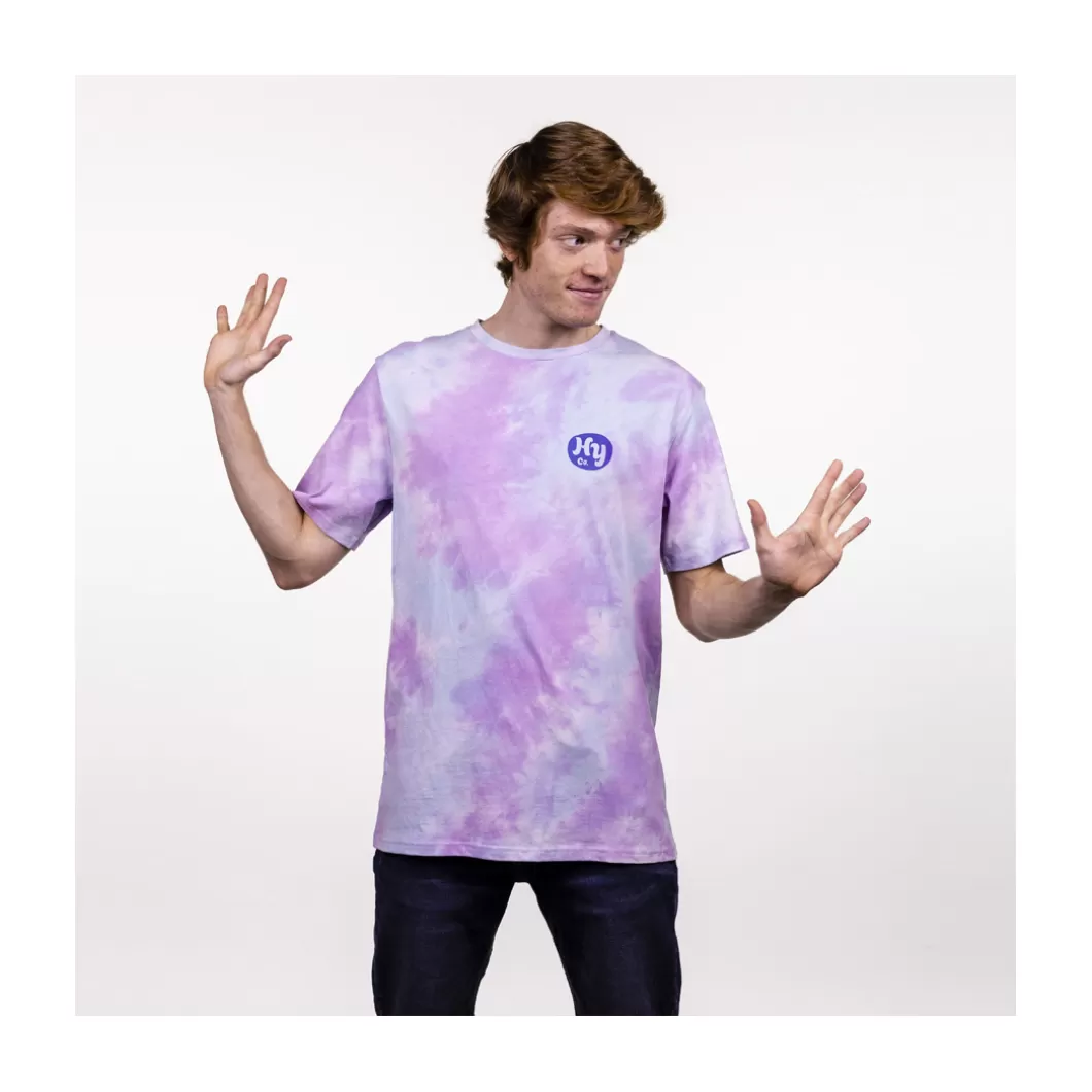 Outlet T-Shirt Super Company Tie Dye Blue Violet Adult T-Shirts