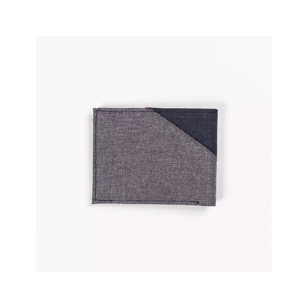 Shop Wallet Bg Canoga Patch Black Ripstop / Brushed Grey Wallets